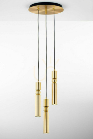 Lampa Wisząca ALAS Złoty 3xG10/14W
