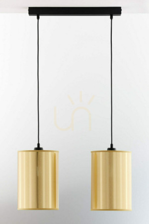 Lampa Wisząca CORTINA Złoty 2xE27/15W
