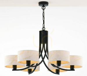 Żyrandol ARTHUR Czarny 6xE27/15W