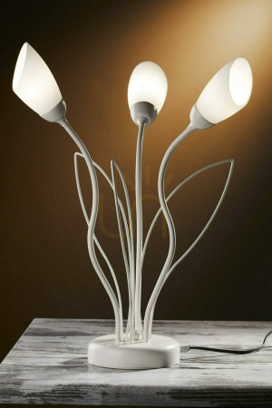 Lampy biurkowe GLORIOSA Szary 3xG9/14W