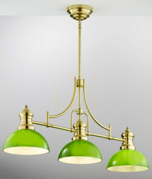 Lampa Wisząca PLATINO Mosiądz 3xE27/15W