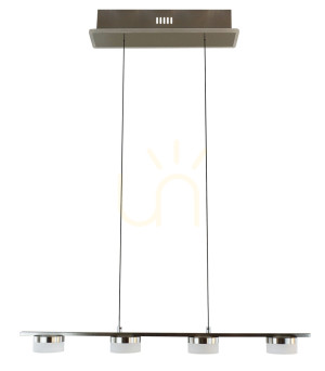 Lampa wisząca czwórka CASSIS nikiel-mat 7066-503 Aviano