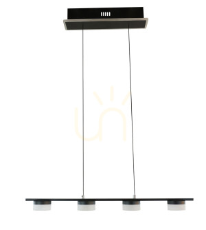 Lampa wisząca czwórka CASSIS czarna 7066-502 Aviano