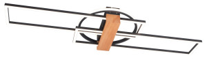 Plafon Zuma Line DUATRO C230624203B Czarny 3xLED