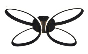 Plafon Zuma Line ROSENTRA C241060002 Czarny 1xLED