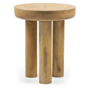 Stolik Boczny 50 cm LUNGO Drewno z Mangowca