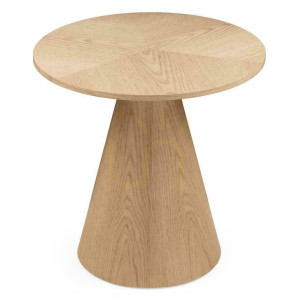 Stolik Boczny ORB 60 cm, Naturalna Okleina Dębowa