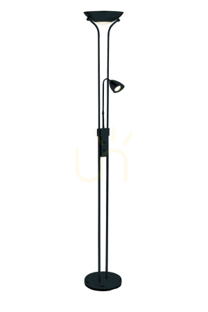 Lampa podłogowa Markslojd Detroit 2L czarna metalowa 180 cm 111223