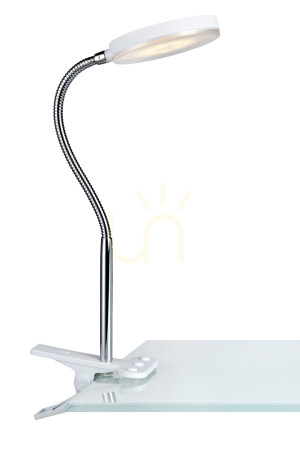 Lampka zaciskowa Markslojd Flex LED 5W biała chrom 106470