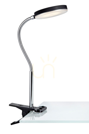 Lampka zaciskowa Markslojd Flex LED 5W 3000K czarno-chromowana 106471