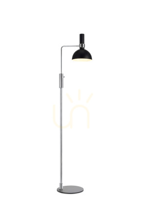 Lampa podłogowa Markslojd Larry 106857 czarna 1x60W 146 cm