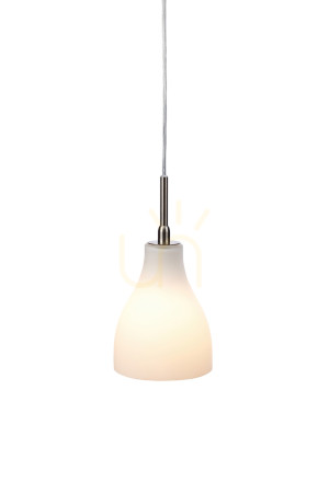 Lampa wisząca Markslojd Ven 104649 biała metal szkło 12 cm 1x40W