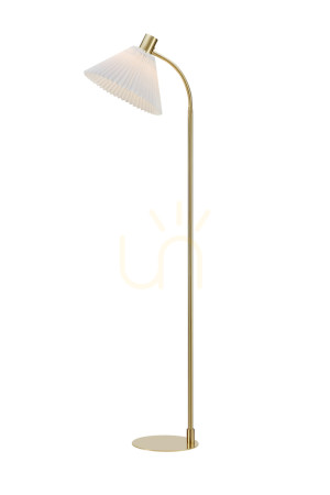Lampa podłogowa Markslojd Mira 108569 biała metal tkanina 145 cm