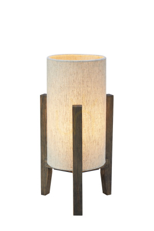 Lampa stołowa Markslojd 108759 orzech włoski drewno tkanina 33,5 cm