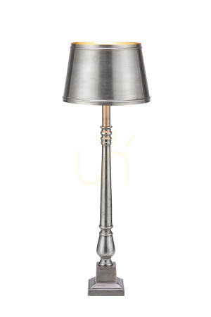 Lampa stołowa Markslojd Metallo 108775 srebrna aluminiowa 66 cm