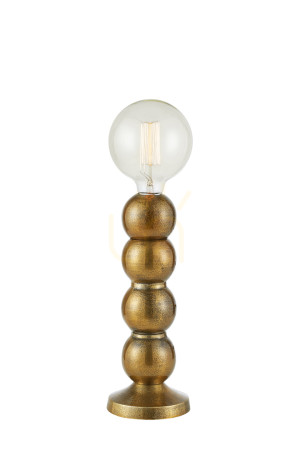 Lampa stołowa Markslojd Gong złota aluminiowa 33 cm 108780