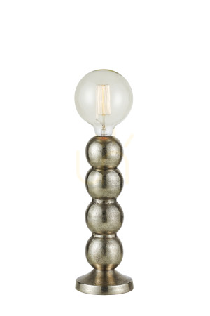 Lampa stołowa Markslojd Gong srebrna aluminium 33 cm 108781