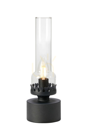 Lampa stołowa Markslojd Kandella 108786 transparentna metal szkło 31 cm