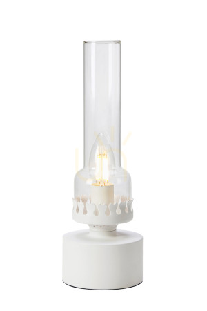 Lampa stołowa Markslojd Kandella 108787 transparentna szkło metal 31 cm
