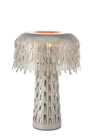 Lampa stołowa Markslojd Verbera szara stalowa 38 cm 109005