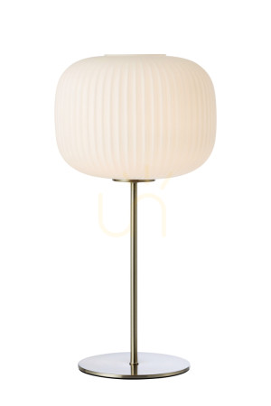 Lampa stołowa Markslojd SOBER 109007 biały satynowy nikiel 50 cm