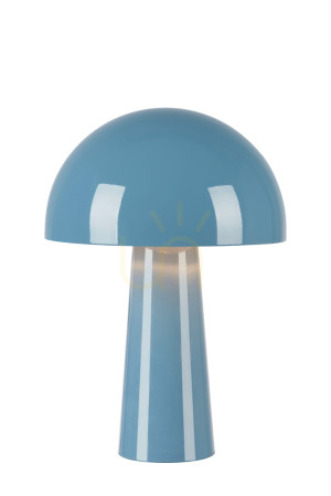 Lampa stołowa Markslojd Mantar niebieska stalowa 36 cm 108994