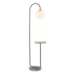 Lampa Stojąca Halo Czarny Endon