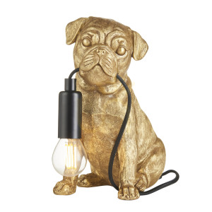 Lampa Stołowa Pug puppy Czarny Endon