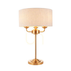 Lampa Stołowa Highclere Mosiądz Endon