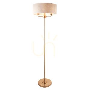 Lampa Stojąca Highclere Mosiądz Endon