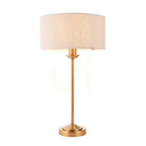 Lampa Stołowa Highclere Mosiądz Endon