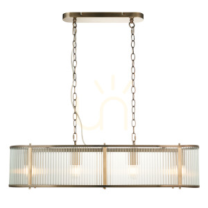 Lampa Wisząca Ridgeton Mosiądz Endon