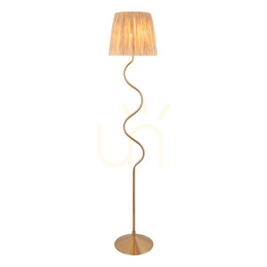 Lampa Stojąca Wriggle Mosiądz Endon