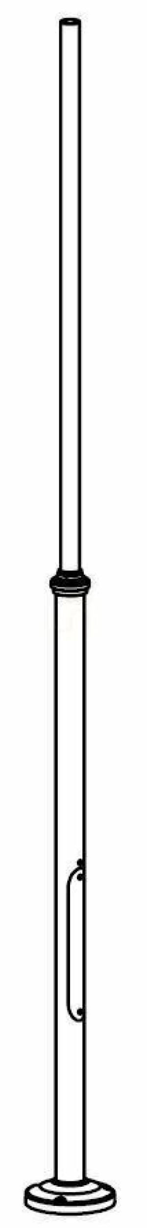 Latarnia Ogrodowa LAMPPOST NORLYS 1273WH Biały Norlys