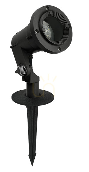 Reflektor Zewnętrzny NORLYS Sande Czarny GU10 3000K IP65 1592BL