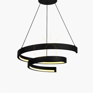Lampa wisząca LED TOPPO czarna 6032-0110 Aviano