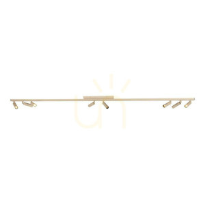 Plafon Lucide KEONI beżowy aluminiowy nowoczesny 8xG9 09943/08/41
