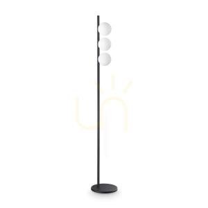 Lampa stojąca Ideallux Binomio 369327 czarna 3xG9 160,9 cm