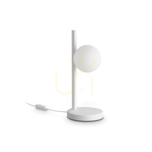 Lampa stołowa Ideallux Binomio 353203 biała G9 1x4W 16 cm