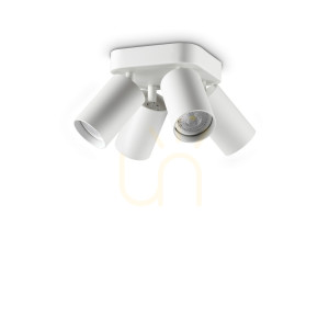Plafon Ideallux Dynamite 367439 biały GU10 4x28W 13,5 cm