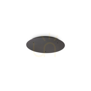 Rozeta sufitowa Ideallux ROSONE 344195 czarna 30 cm