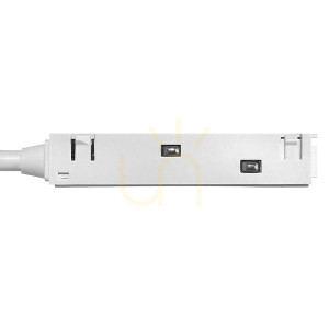Złącze potrójne "t" elektryczne do szyny magnetycznej ll-bx białe