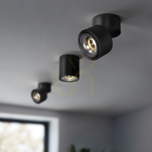 Ruchomy spot led ez-cl06a-12 12w 4000k czarny