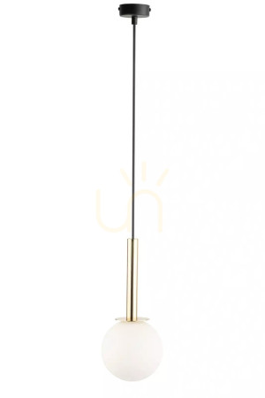 Lampa wisząca Sigma DAISY 1 złoty biały 14 cm 40769