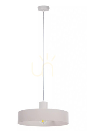 Lampa wisząca Sigma RIF L szary beż 35 cm stal lakierowana 41436