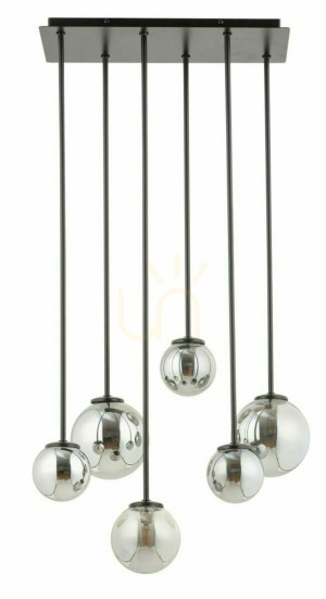 Plafon Sigma Tulia 6 czarny szary 42 cm G9 SKU 33498