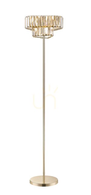 Lampa Podłogowa HELIOS F0496-03G-F7AC Złoty 3xG9