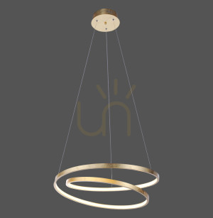 Lampa Wisząca ROMAN 2472-12 Złoty 1xLED