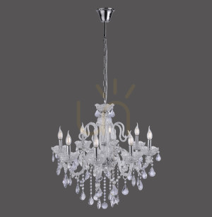 Lampa Wisząca GRACIA 3081-00 Transparentny 8xE14