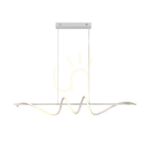 Biała Lampa Wisząca Bastelo LED
